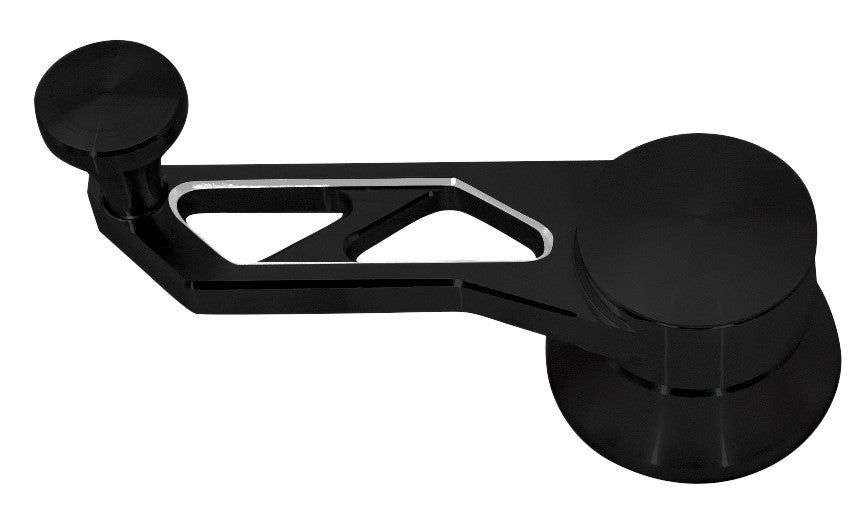 Quarter Window Crank; Pre-1948 GM Vehicles; Triangular; Black Onyx