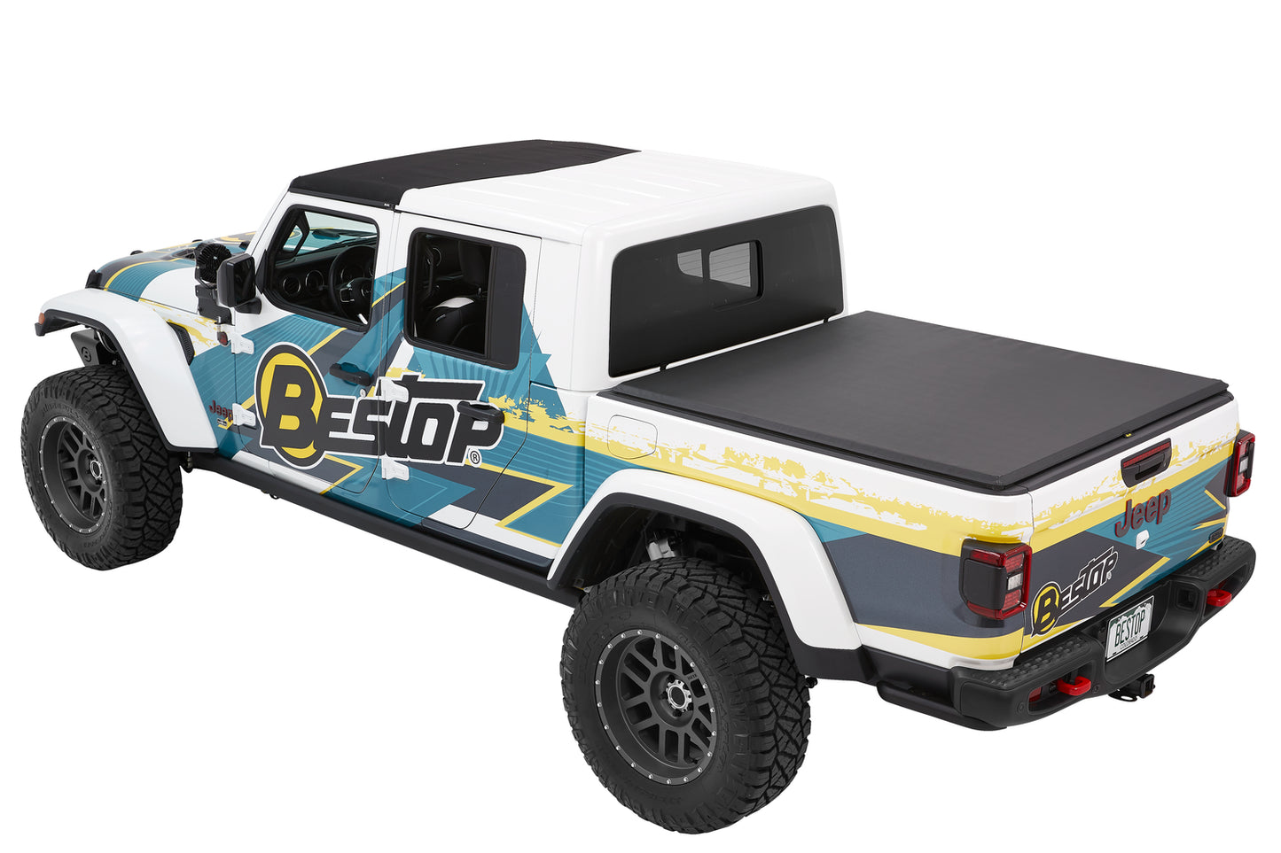 EZ-Roll Soft Tonneau - '20-26 Gladiator; For 5 Ft. Bed (Premium Black Twill)