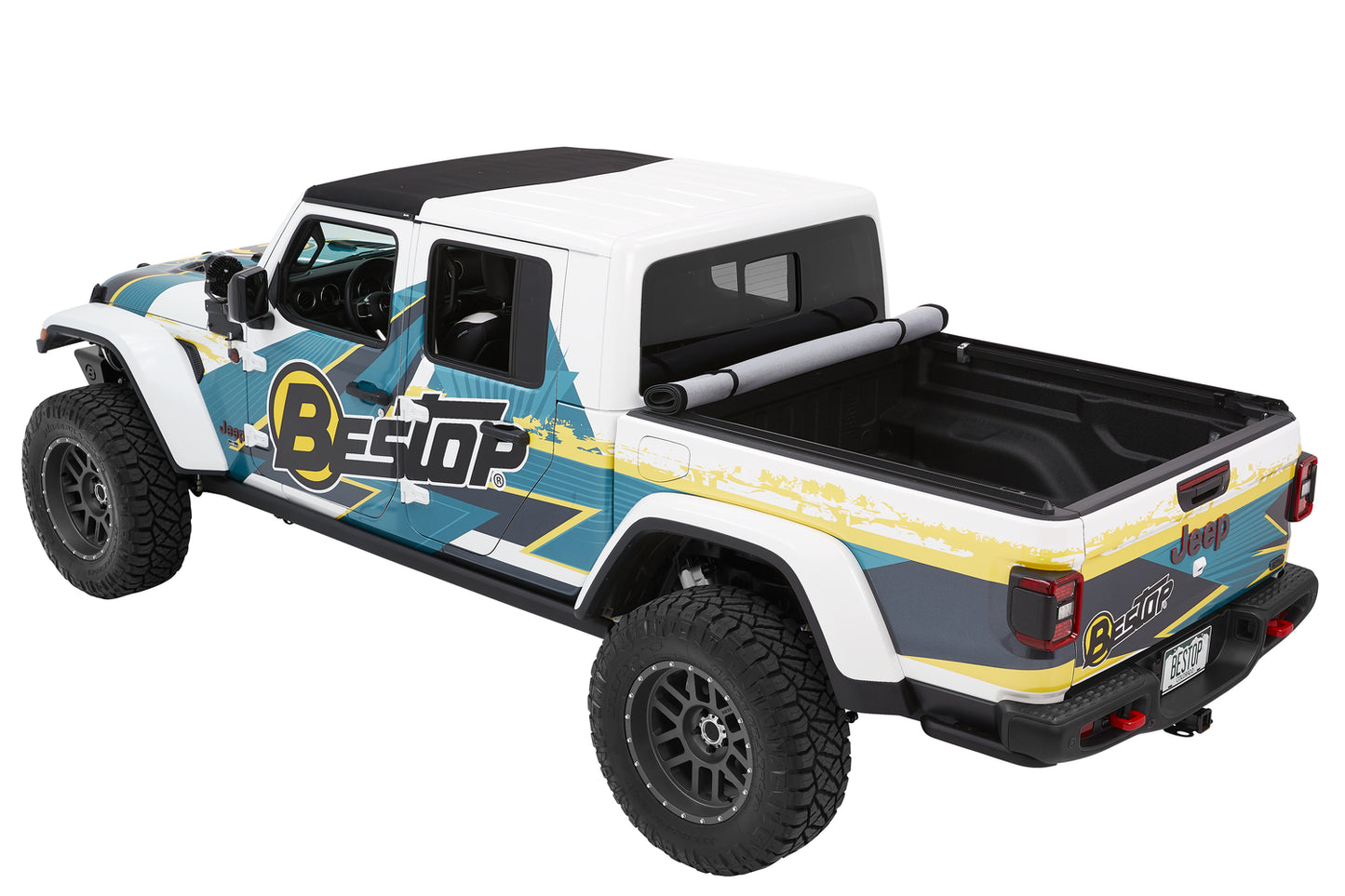 EZ-Roll Soft Tonneau - '20-26 Gladiator; For 5 Ft. Bed (Premium Black Twill)
