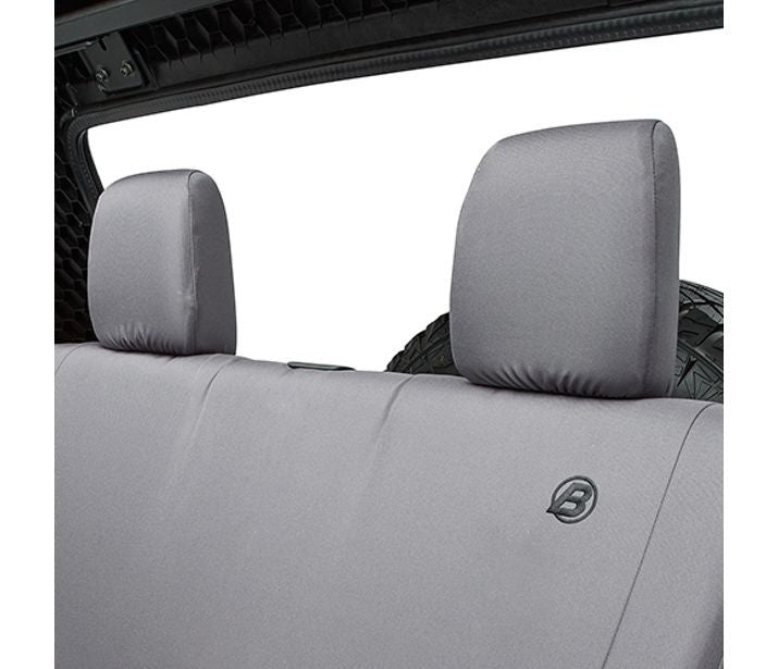 Seat Covers - Jeep '08-12 Wrangler JK 4-Door; Rear (Charcoal)