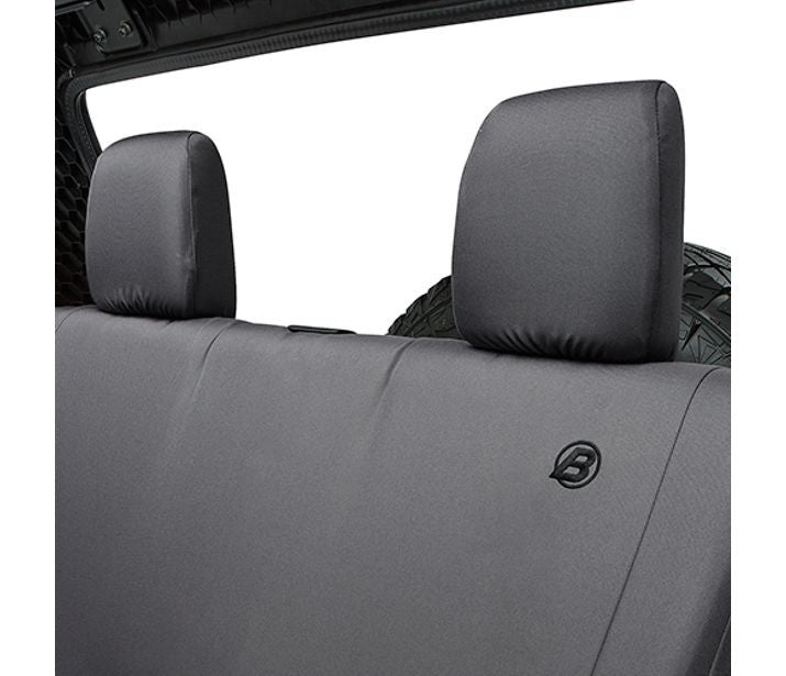 Seat Covers - Jeep '08-12 Wrangler JK 4-Door; Rear (Black Diamond)