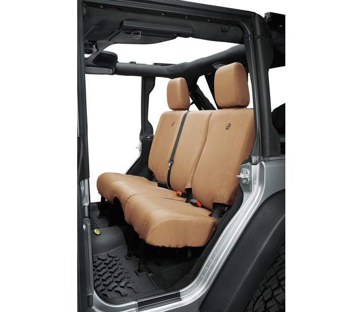 Seat Covers - Jeep '07  '13-18 Wrangler JK 4-Door; Rear (Tan)