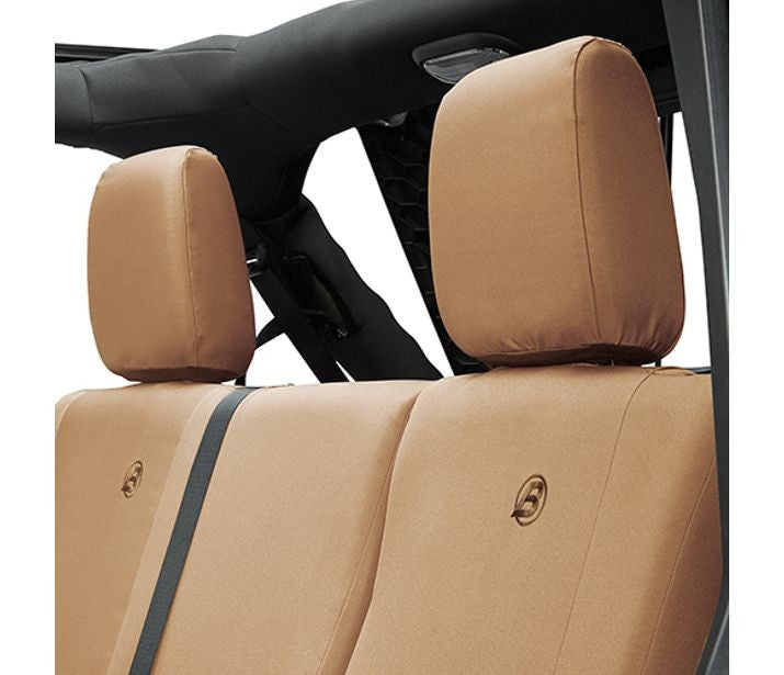 Seat Covers - Jeep '07  '13-18 Wrangler JK 4-Door; Rear (Tan)