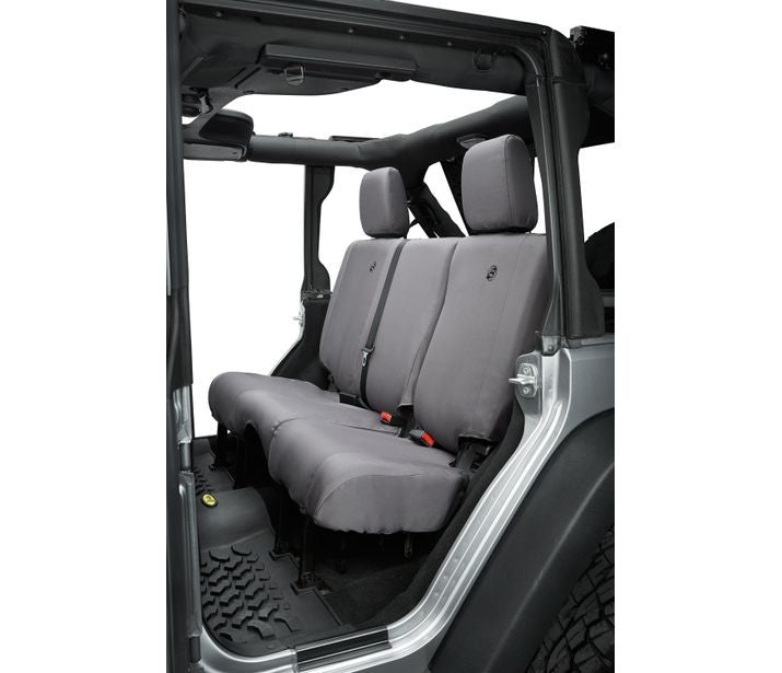 Seat Covers - Jeep '07  '13-18 Wrangler JK 4-Door; Rear (Charcoal)
