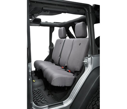 Seat Covers - Jeep '07  '13-18 Wrangler JK 4-Door; Rear (Charcoal)
