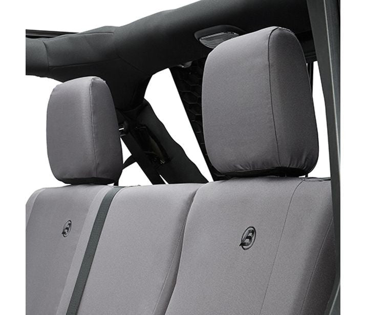 Seat Covers - Jeep '07  '13-18 Wrangler JK 4-Door; Rear (Charcoal)