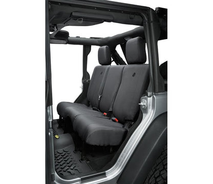 Seat Covers - Jeep '07  '13-18 Wrangler JK 4-Door; Rear (Black Diamond)