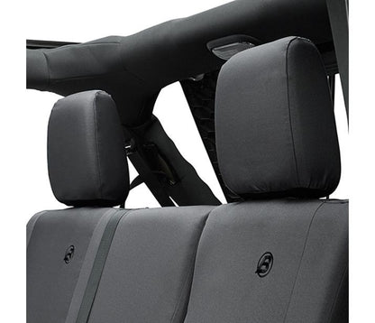 Seat Covers - Jeep '07  '13-18 Wrangler JK 4-Door; Rear (Black Diamond)