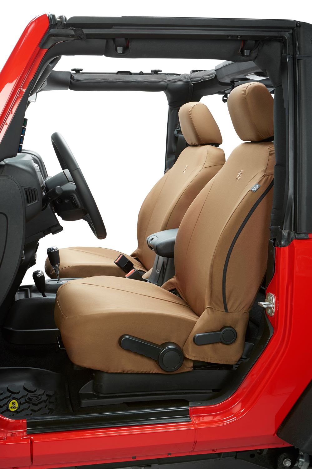 Seat Covers - Jeep '20-23 Gladiator / '18-2023 Wrangler JL 4-Door; Front (Tan)