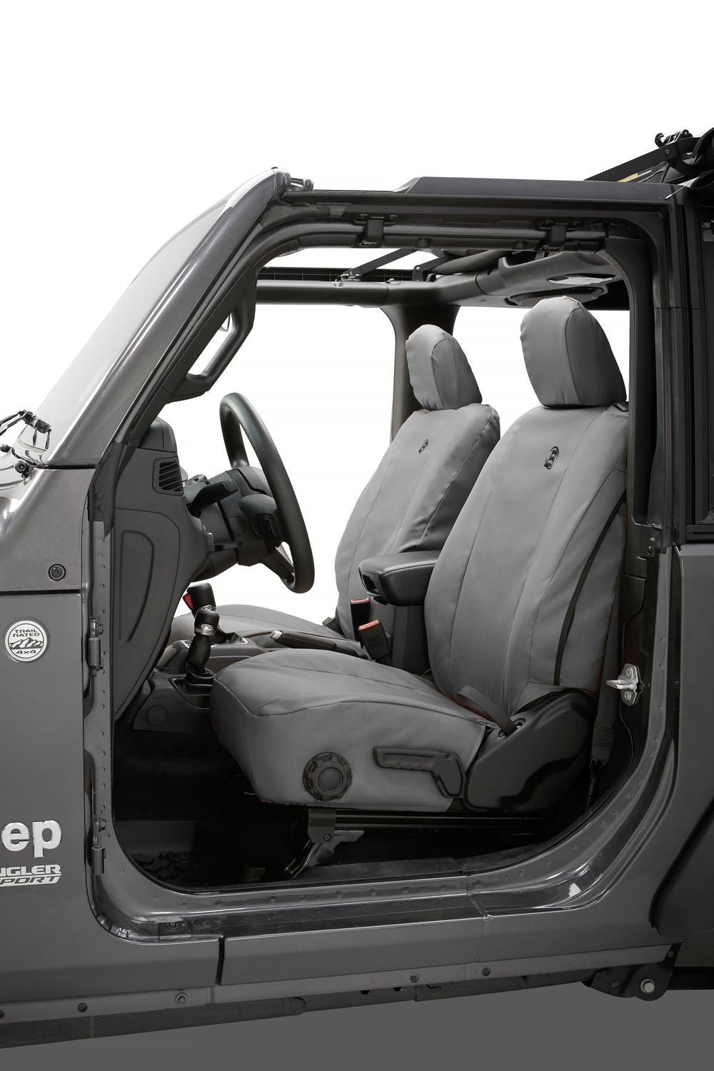 Seat Covers - Jeep '20-23 Gladiator / '18-2023 Wrangler JL 4-Door; Front (Charcoal)