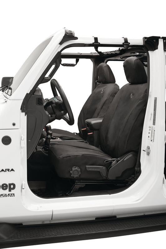 Seat Covers - Jeep '20-23 Gladiator / '18-2023 Wrangler JL 4-Door; Front (Black Diamond)