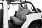 Seat Covers - Jeep '18-2023 Wrangler JL 4-Door; Exc. 4XE; Rear W/ Fold Down Arm Rest (Charcoal)