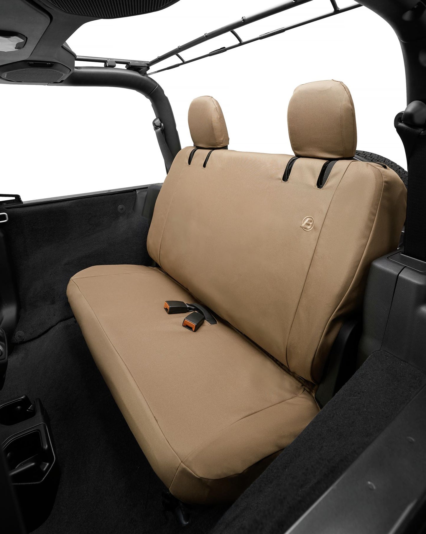 Seat Covers - Jeep '18-2023 Wrangler JL 2-Door; Rear (Tan)