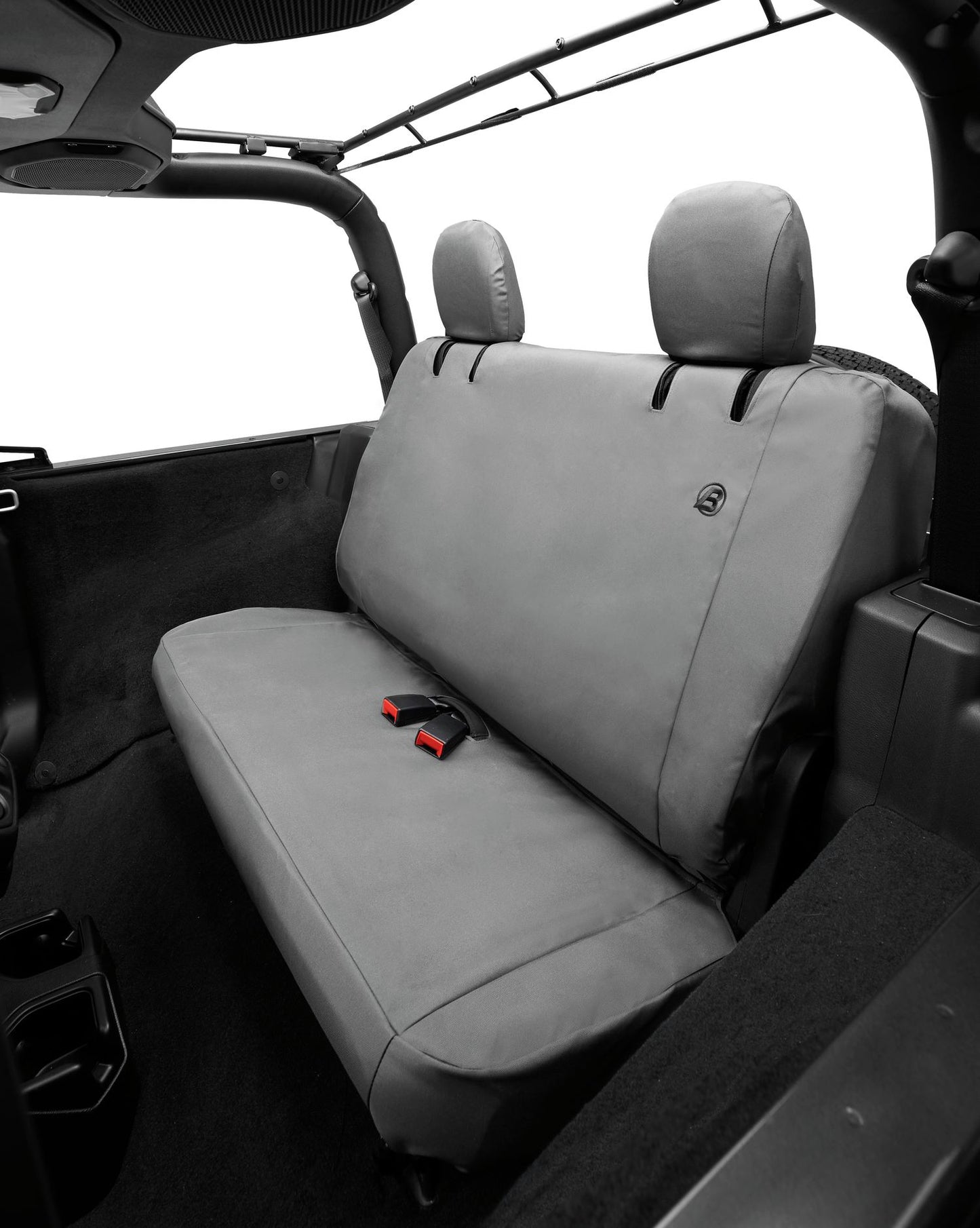 Seat Covers - Jeep '18-2023 Wrangler JL 2-Door; Rear (Charcoal)