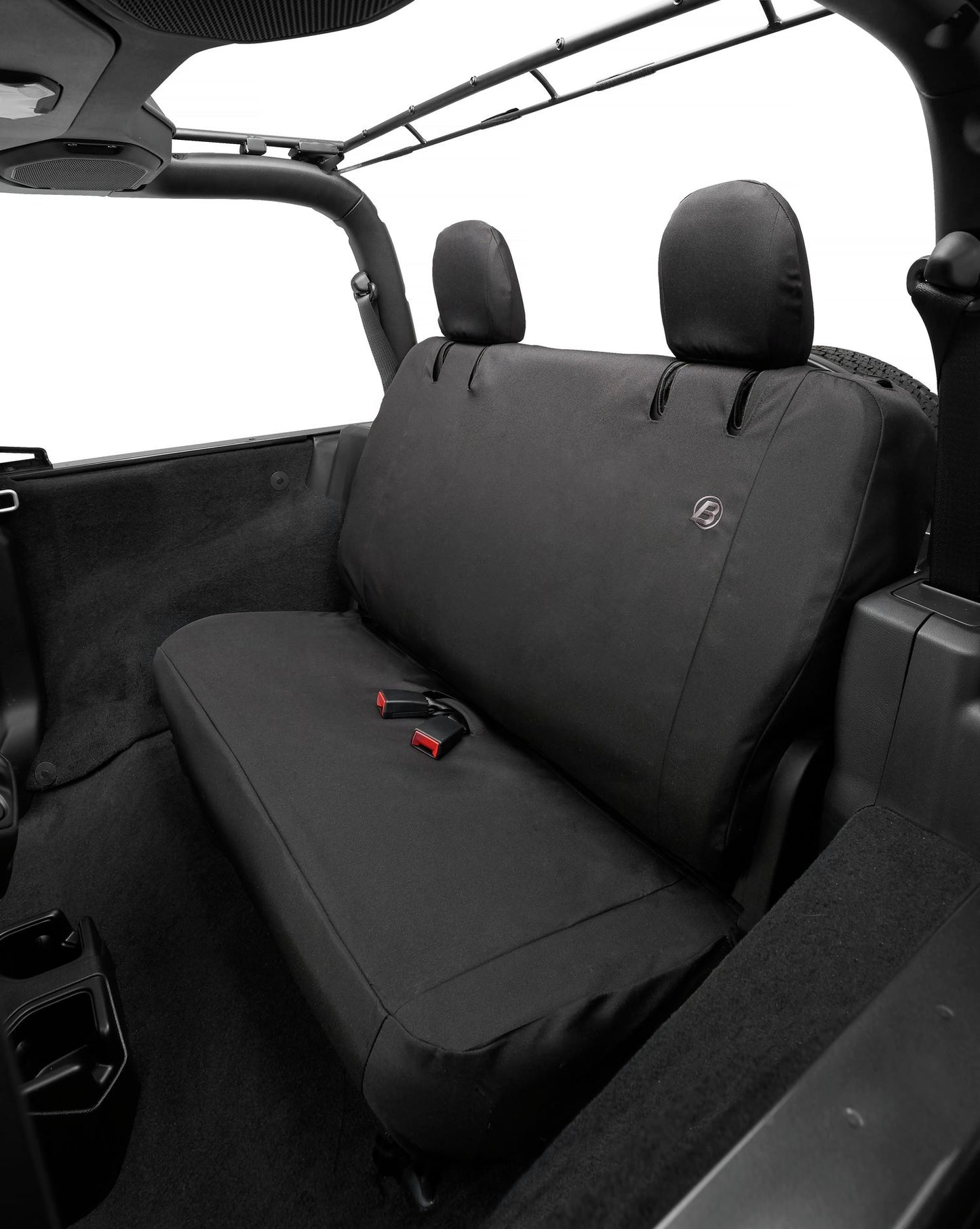 Seat Covers - Jeep '18-2023 Wrangler JL 2-Door; Rear (Black Diamond)
