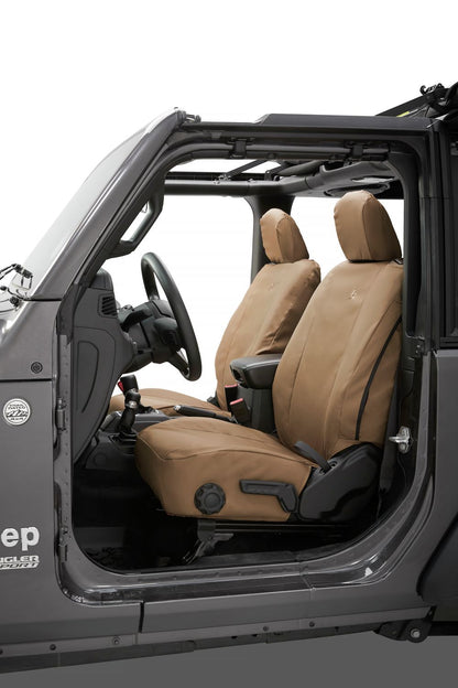 Seat Covers - Jeep '18-26 Wrangler JL 2-Door; Front (Tan)