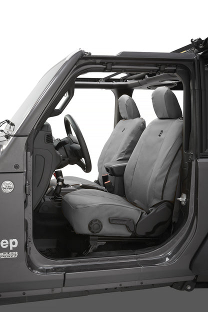 Seat Covers - Jeep '18-26 Wrangler JL 2-Door; Front (Charcoal)