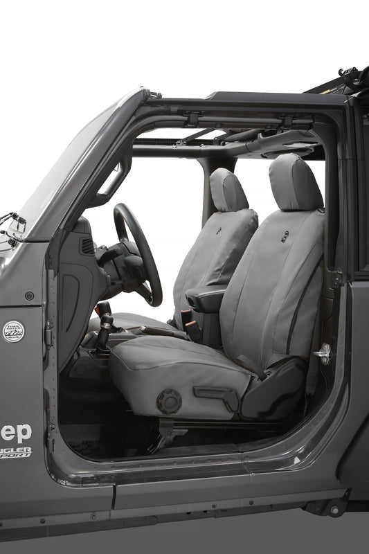Seat Covers - Jeep '18-26 Wrangler JL 2-Door; Front (Charcoal)