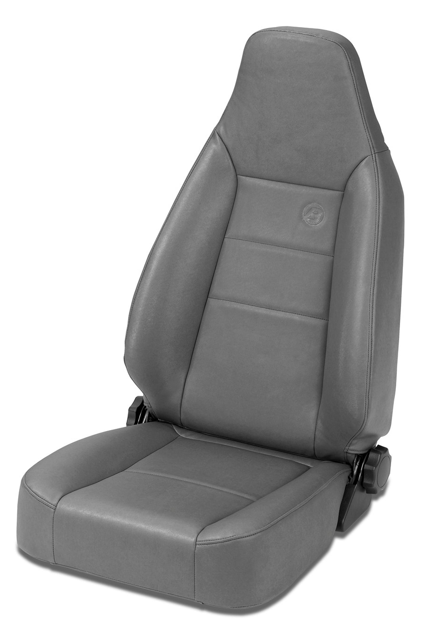 Trailmax II Sport Seat - Jeep '76-86 CJ7 / 87-95 Wrangler YJ / 97-06 Wrangler TJ; Front (All Vinyl; Charcoal/Gray)