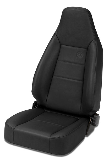 Trailmax II Sport Seat - Jeep '76-86 CJ7 / 87-95 Wrangler YJ / 97-06 Wrangler TJ; Front (All Vinyl; Black Denim)