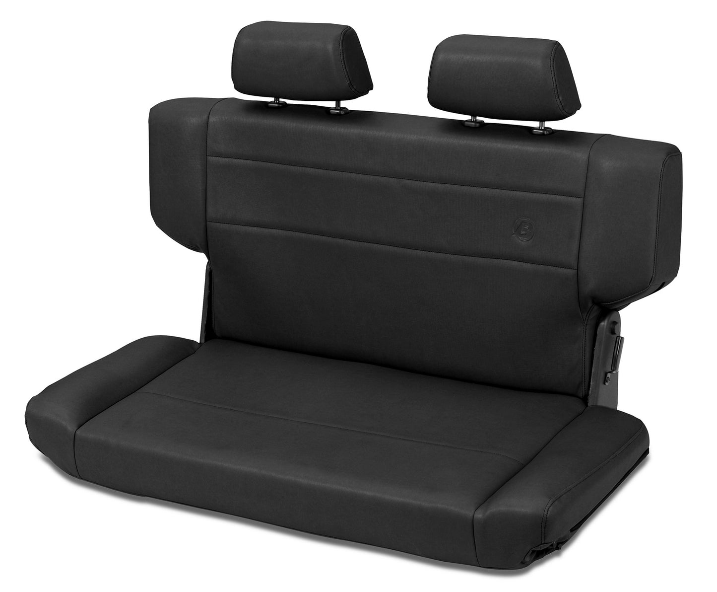 Trailmax II Fold-N-Tumble Seat - Jeep '97-06 Wrangler TJ; Rear (All Vinyl; Black Crush)