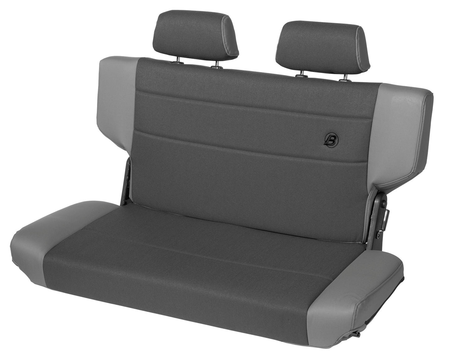 Trailmax II Fold-N-Tumble Seat - Jeep '97-06 Wrangler TJ; Rear (All Vinyl; Charcoal/Gray)