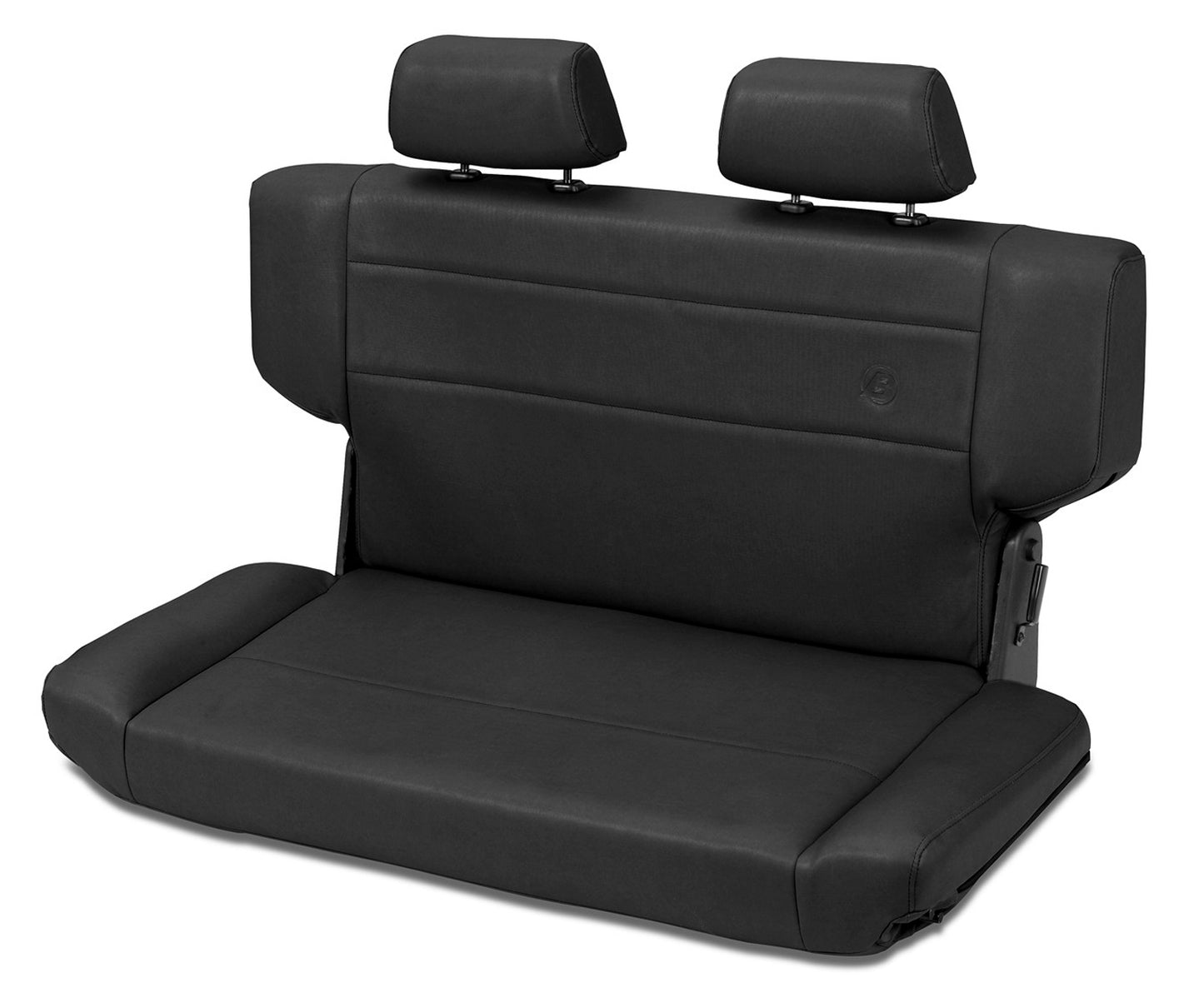 Trailmax II Fold-N-Tumble Seat - Jeep '97-06 Wrangler TJ; Rear (All Vinyl; Black Denim)