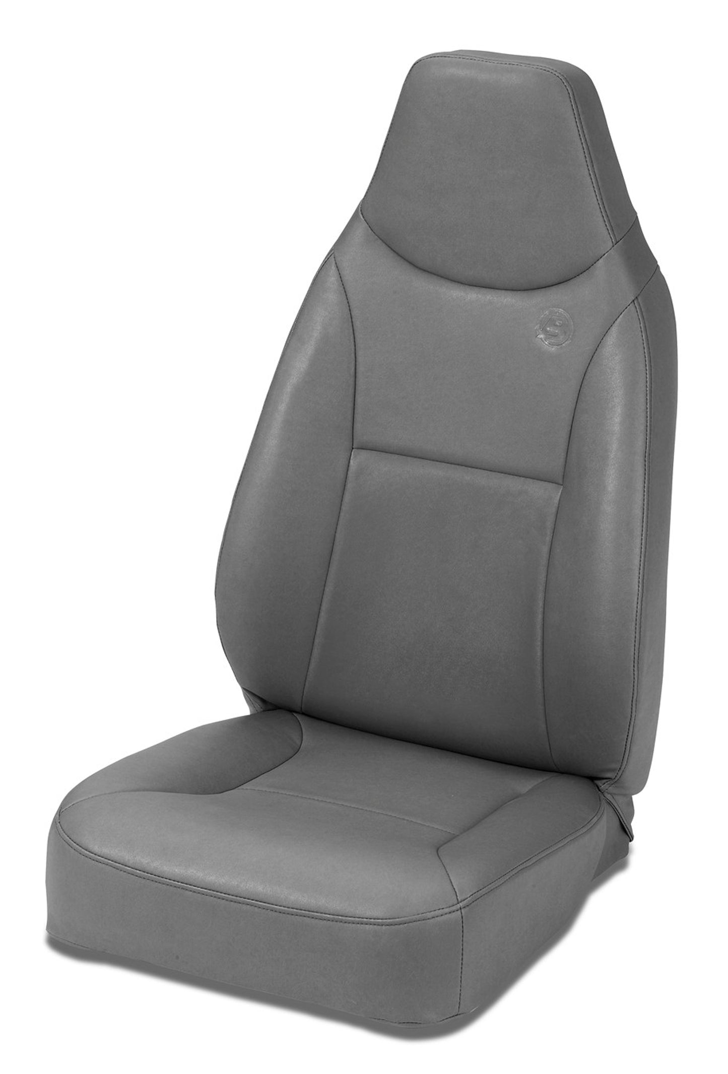 Trailmax II Standard Seat - Jeep '76-86 CJ7 / 87-95 Wrangler YJ / 97-06 Wrangler TJ; Front (All Vinyl; Charcoal/Gray)