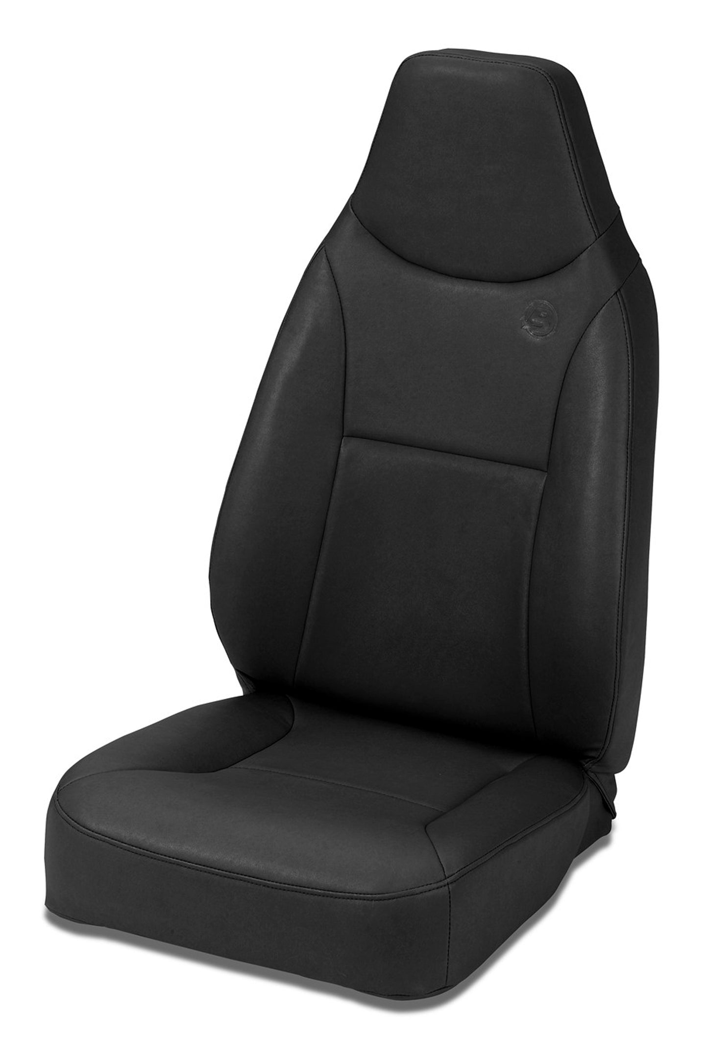 Trailmax II Standard Seat - Jeep '76-86 CJ7 / 87-95 Wrangler YJ / 97-06 Wrangler TJ; Front (All Vinyl; Black Denim)