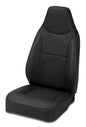 Trailmax II Standard Seat - Jeep '76-86 CJ7 / 87-95 Wrangler YJ / 97-06 Wrangler TJ; Front (All Vinyl; Black Denim)