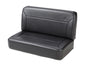 Trailmax II Fixed-Back Seat - Jeep '55-83 CJ5 / '76-86 CJ7 / '87-95 Wrangler YJ; Rear (All Vinyl; Black Crush)
