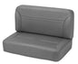 Trailmax II Fixed-Back Seat - Jeep '55-83 CJ5 / '76-86 CJ7 / '87-95 Wrangler YJ; Rear (All Vinyl; Charcoal/Gray)