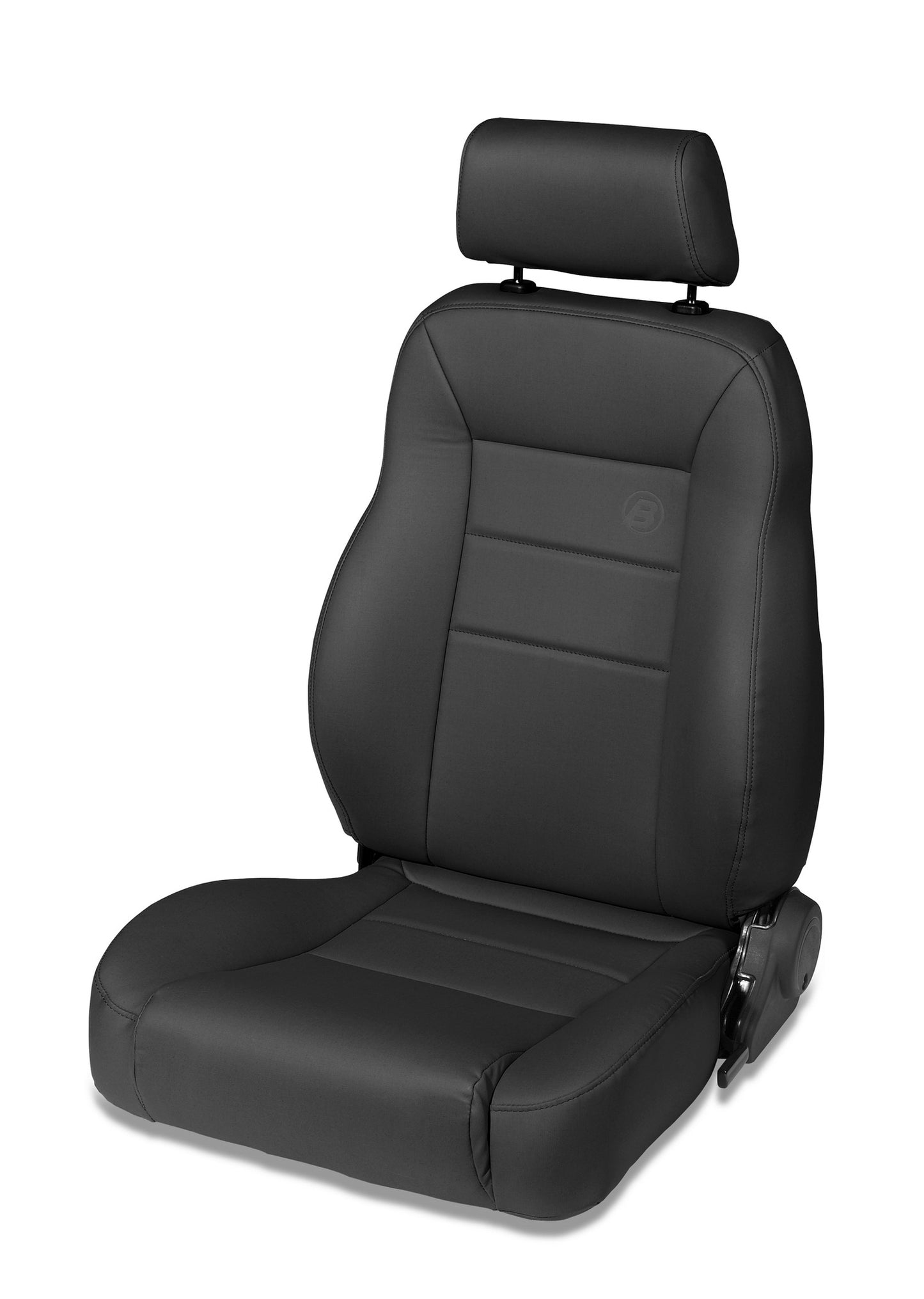 Trailmax II Pro Seat - Jeep '76-86 CJ7 / 87-95 Wrangler YJ / '97-06 Wrangler TJ; Front Passenger Side (All Vinyl; Black Crush)