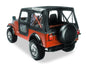 Replace-A-Top For OEM - Jeep '76-86 CJ7 (Black Crush; Clear Windows; Door Skins Included)