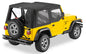 Replace-A-Top For OEM - Jeep '97-02 Wrangler TJ (Black Denim; Clear Windows; Door Skins Included)