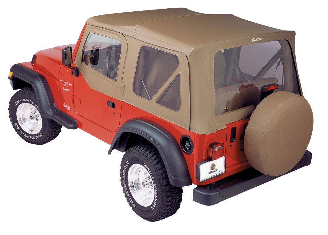 Replace-A-Top For OEM - Jeep '97-02 Wrangler TJ (Spice; Clear Windows; Door Skins Included)