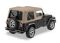 Replace-A-Top For OEM - Jeep '97-02 Wrangler TJ (Dark Tan; Tinted Windows; Door Skins Included)
