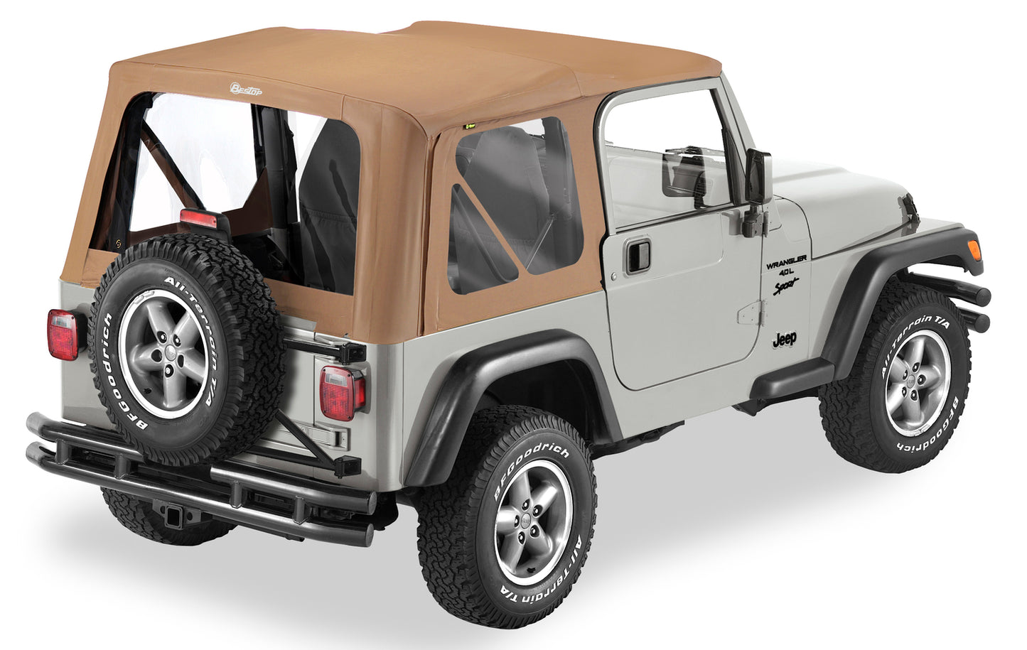 Replace-A-Top For OEM - Jeep '97-02 Wrangler TJ (Spice; Clear Windows; No Door Skins Included)