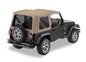 Replace-A-Top For OEM - Jeep '97-02 Wrangler TJ (Dark Tan; Tinted Windows; No Door Skins Included)