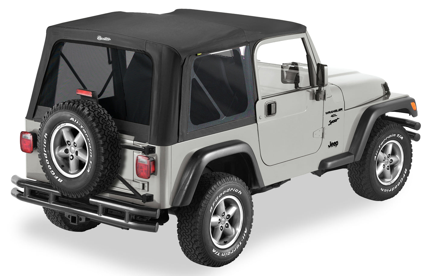 Replace-A-Top For OEM - Jeep '03-06 Wrangler TJ Exc. Unlimited (Black Diamond; Tinted Windows; No Door Skins Included)