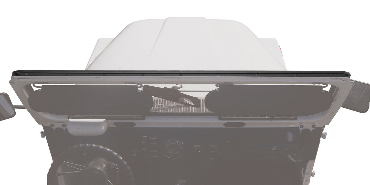 Windshield Channel - Jeep '76-86 CJ7 / '87-95 Wrangler YJ / '64-84 Land Cruiser (2-piece Drill-in Design)