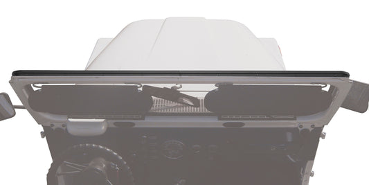 Windshield Channel - Jeep '76-86 CJ7 / '87-95 Wrangler YJ / '64-84 Land Cruiser (2-piece Drill-in Design)