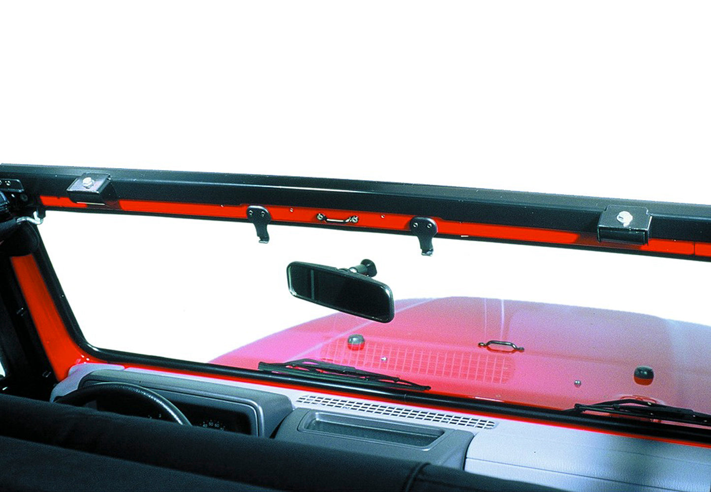 Windshield Channel - Jeep '97-06 Wrangler TJ (1-piece No-drill Header Design)