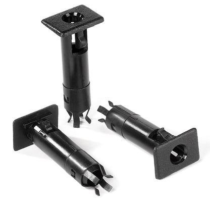 Door Pin Inserts - Jeep '87-95 Wrangler YJ; '97-06 Wrangler TJ (Black; Boxed)