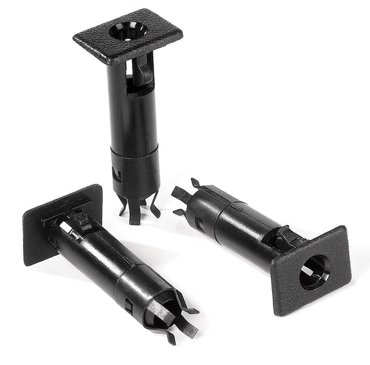 Door Pin Inserts - Jeep '87-95 Wrangler YJ; '97-06 Wrangler TJ (Black; Boxed)