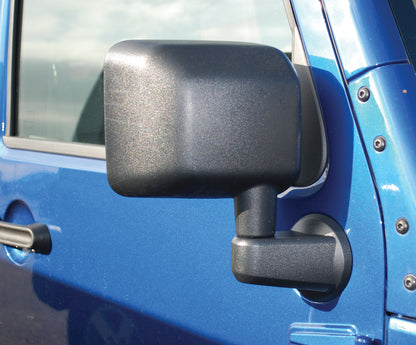 Door Mirror Set - Jeep '07-18 Wrangler JK (Black; ABS Composite; Not Powered)