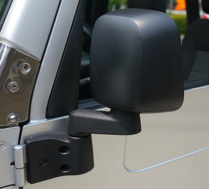 Door Mirror Set - Jeep '87-95 Wrangler YJ / '97-06 Wrangler TJ (Black; ABS Composite)