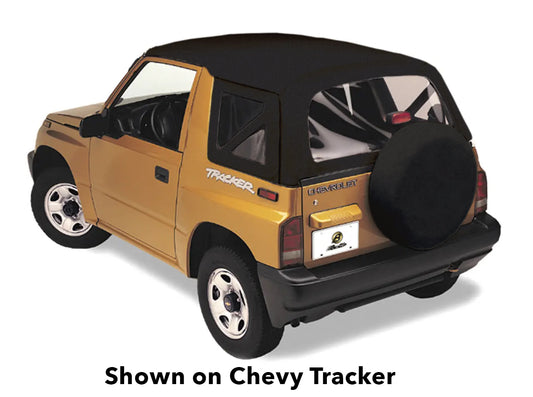 Replace-A-Top For OEM - '95-98 Tracker/Sidekick (Black Crush; Clear Windows; No Door Skins Included)