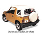 Replace-A-Top For OEM - '95-98 Tracker/Sidekick (White Denim; Clear Windows; No Door Skins Included)