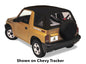 Replace-A-Top For OEM - Chevy/GMC '99-04 Tracker (Black Crush; Clear Windows; No Door Skins Included)